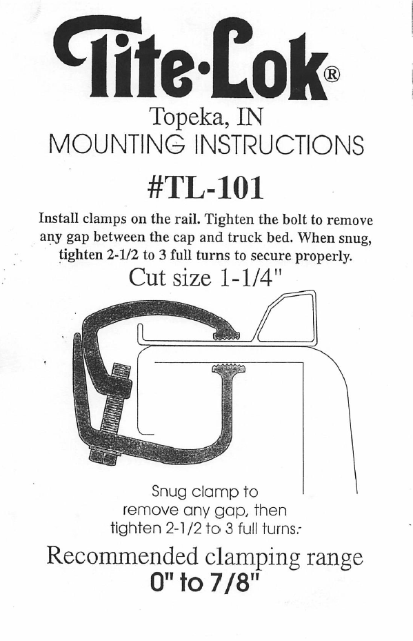 TL-101 Rocking Clamp