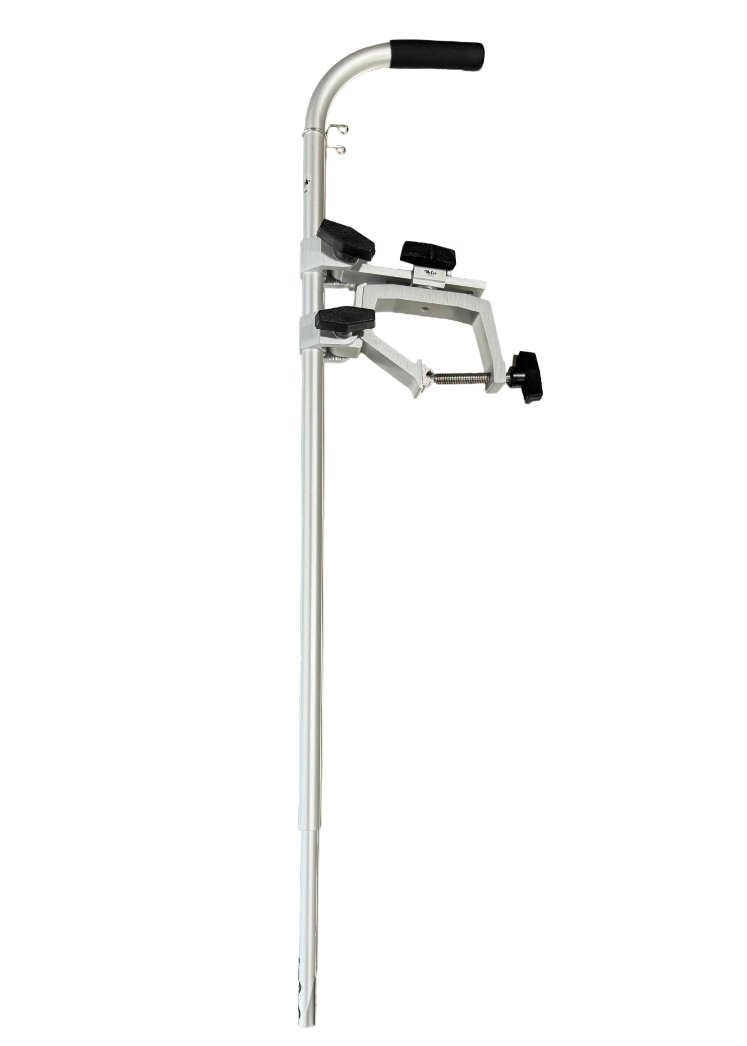d&r fishing pole clamp Telescoping Transducer Pole w/ Handle, Speed Adapter & Gunnel Clamp