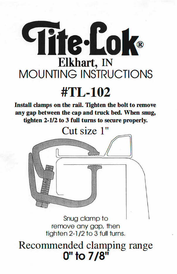 TL - 102 Rocking Clamp - Tite - Lok