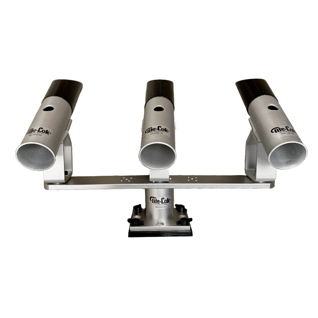 Triple Deck Mount w/ True Set Rod Holders - Tite - Lok