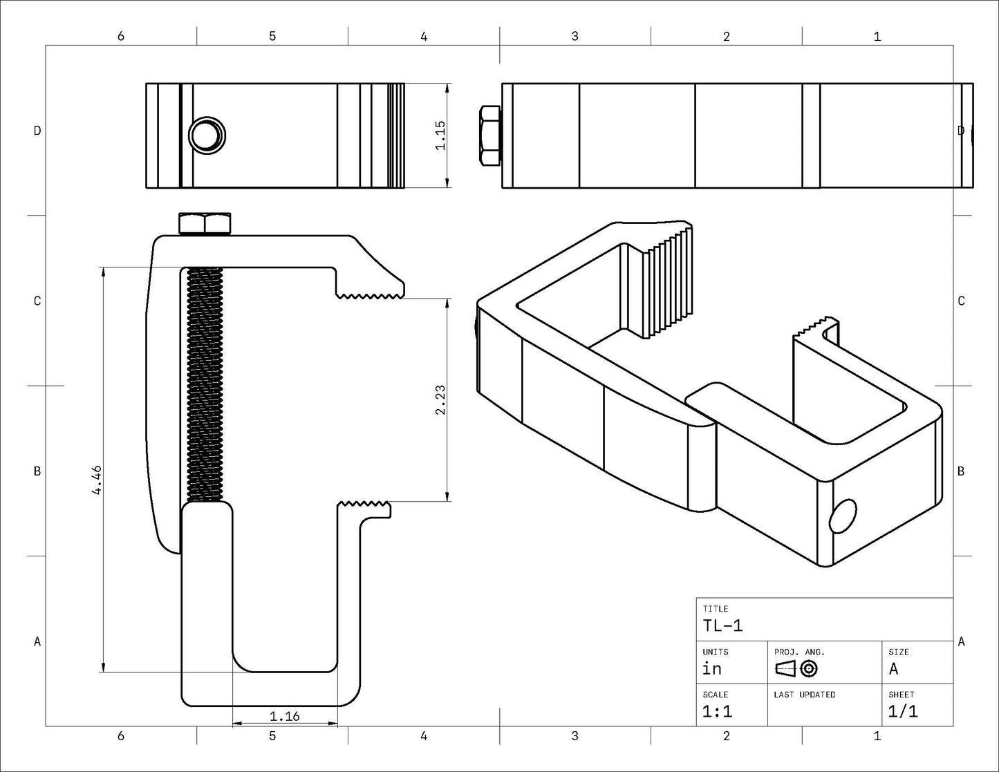 TL-1 Truck Cap Clamp