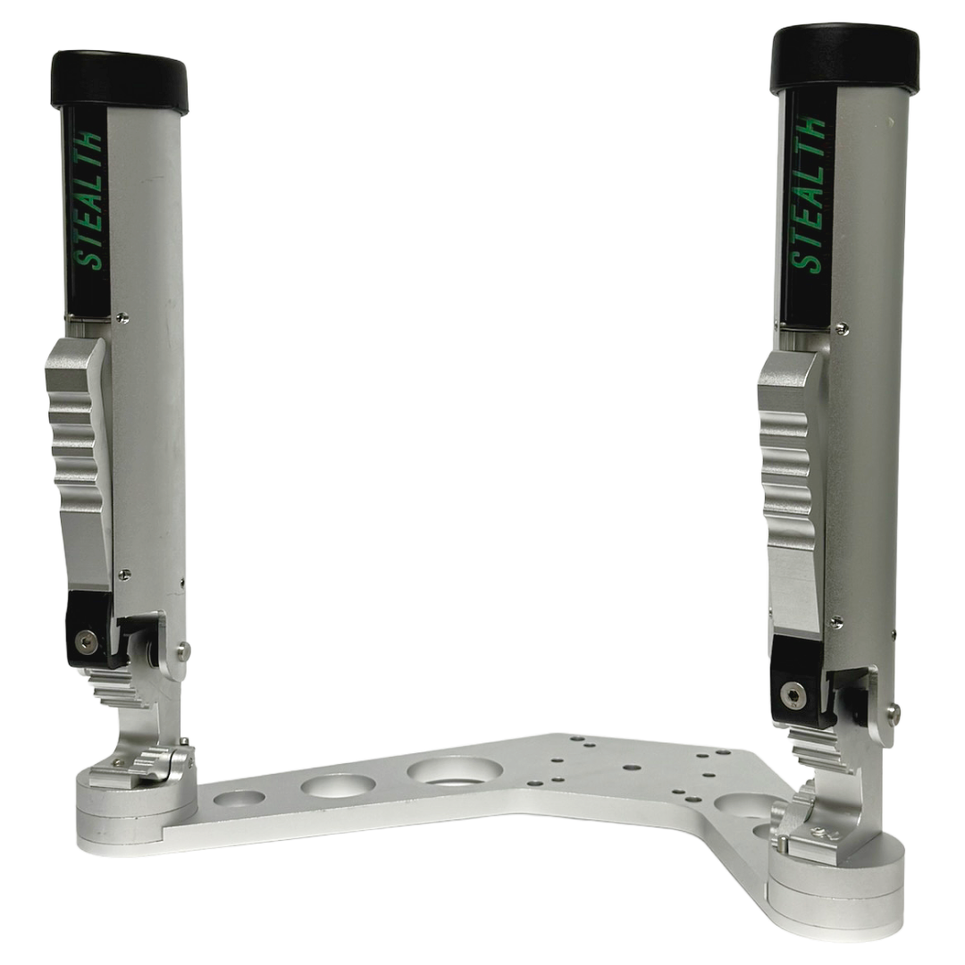 Dual-Lok Rod Holders w/ Downrigger Mount - Stealth Series