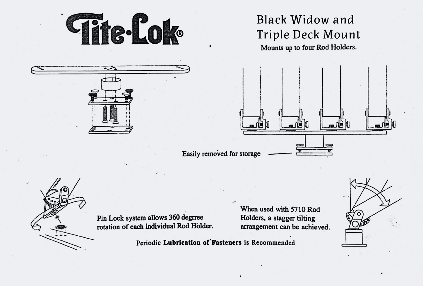 Triple Deck Mount Base Only