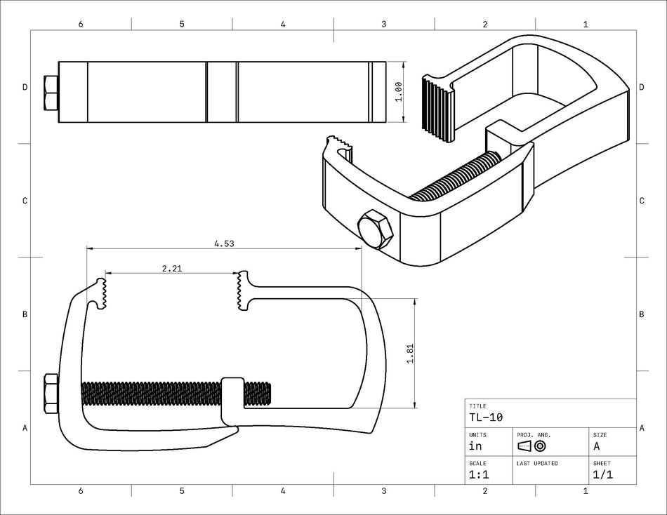 TL-10 Rocking Clamp