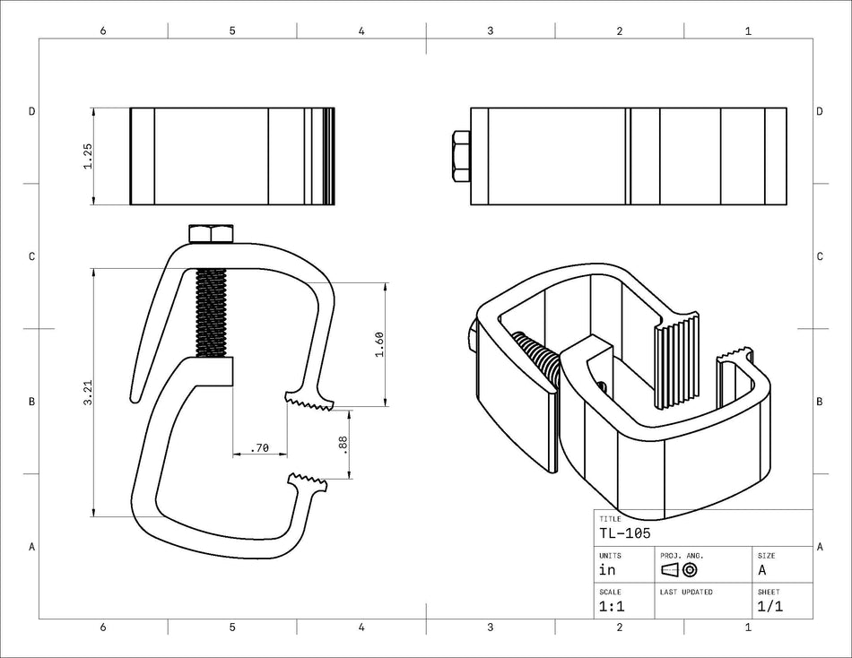 TL-105 Rocking Clamp