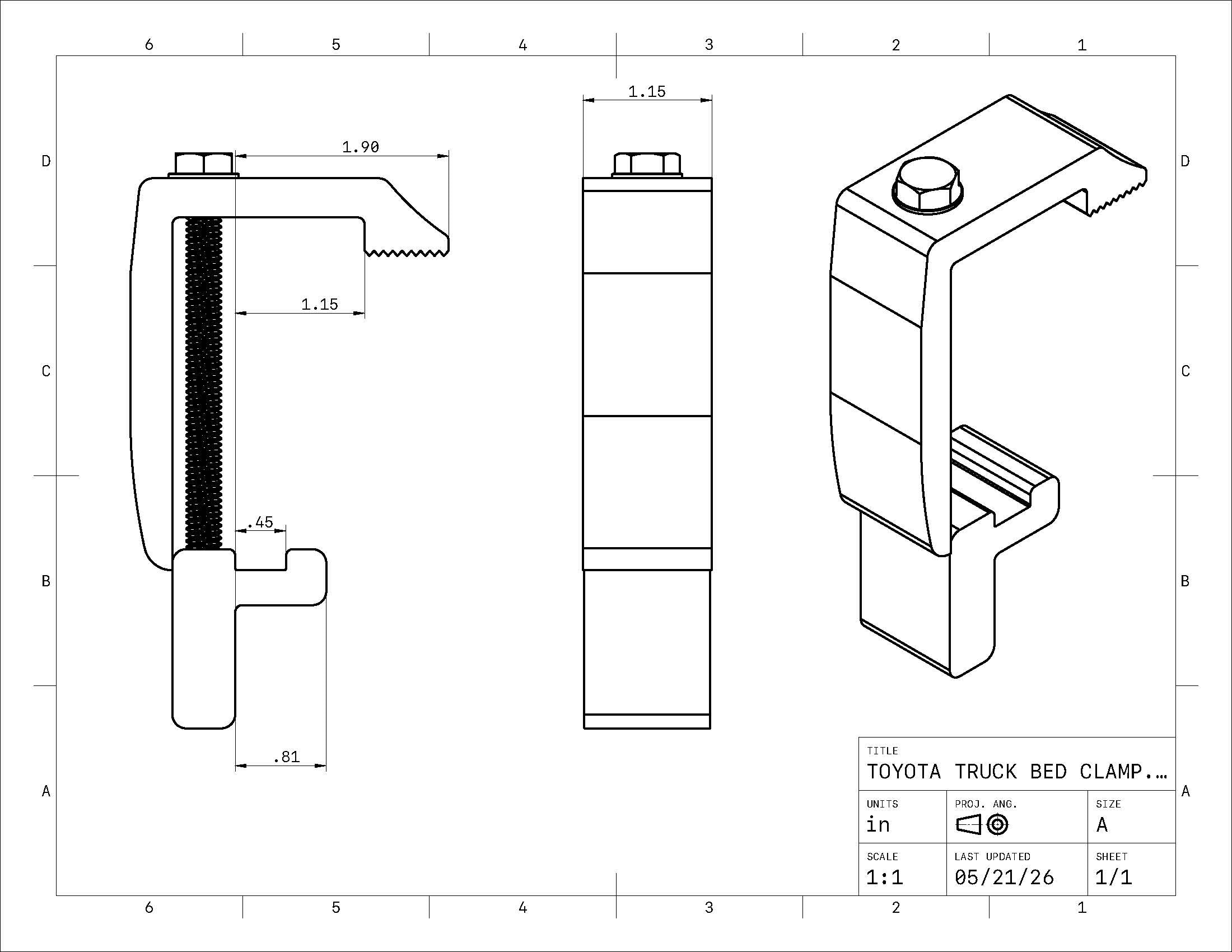 Toyota Tacoma/Tundra Rail Clamp – Tite-Lok