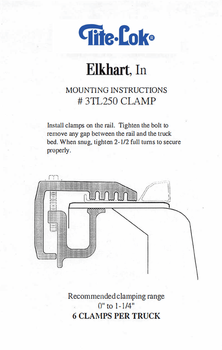 TL - 250 Ford Rocking Clamp - Tite - Lok