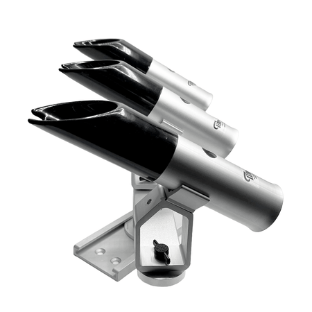 Triple Deck Mount w/ True Set Rod Holders - Tite - Lok