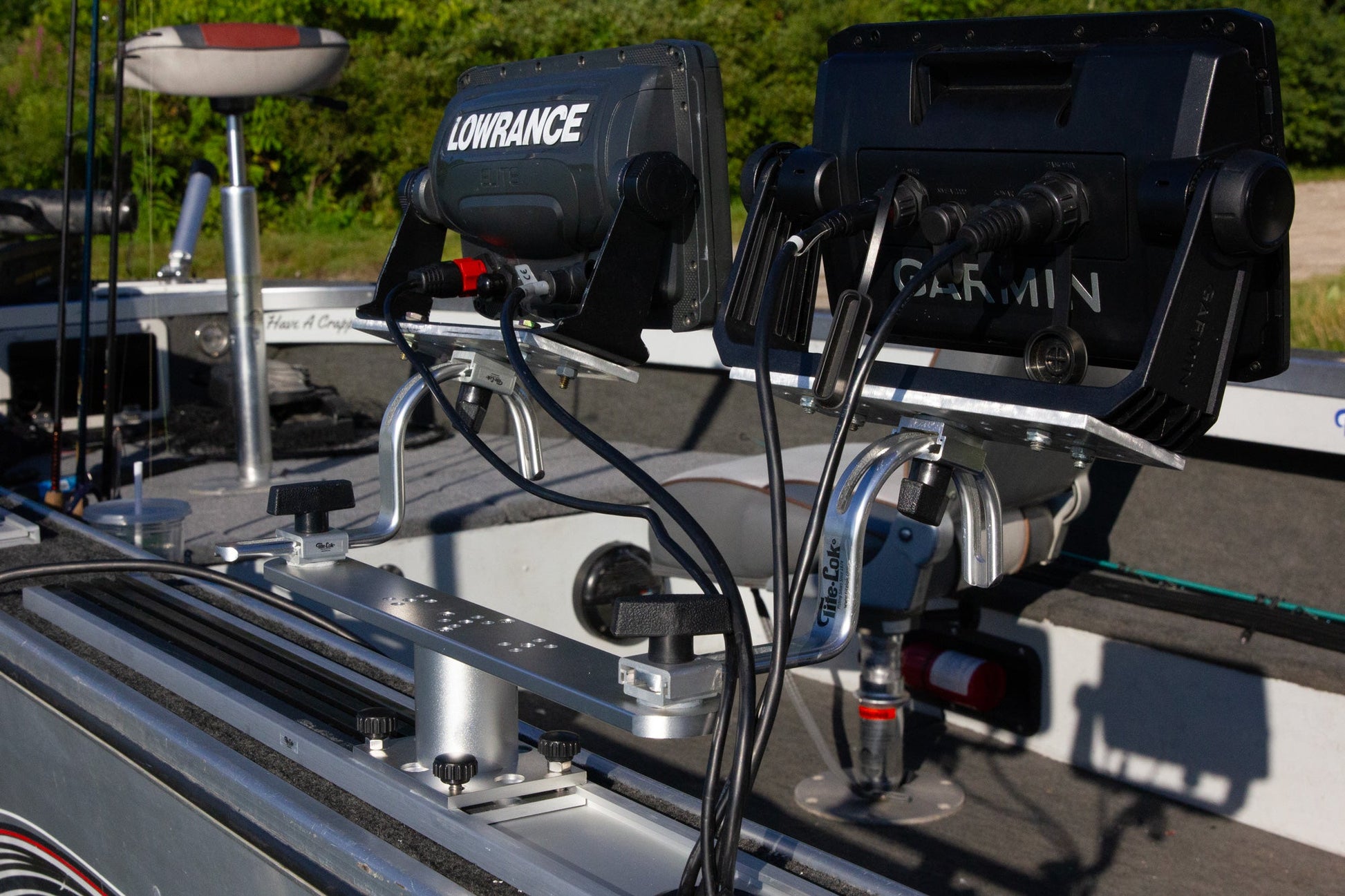 dual fish finders Tite-Lok Dual Porta-Lok Fish Finder Mount